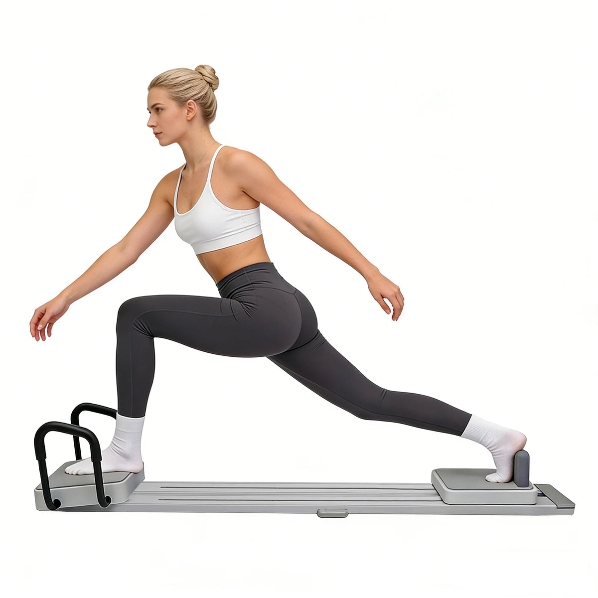 Multifunctional Pilates Reformer Board With Extended Track