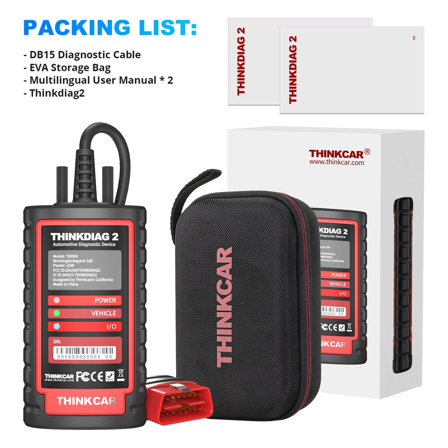 ThinkDiag 2 ALL software 1 Year Free Update Auto Diagnostic tool support
