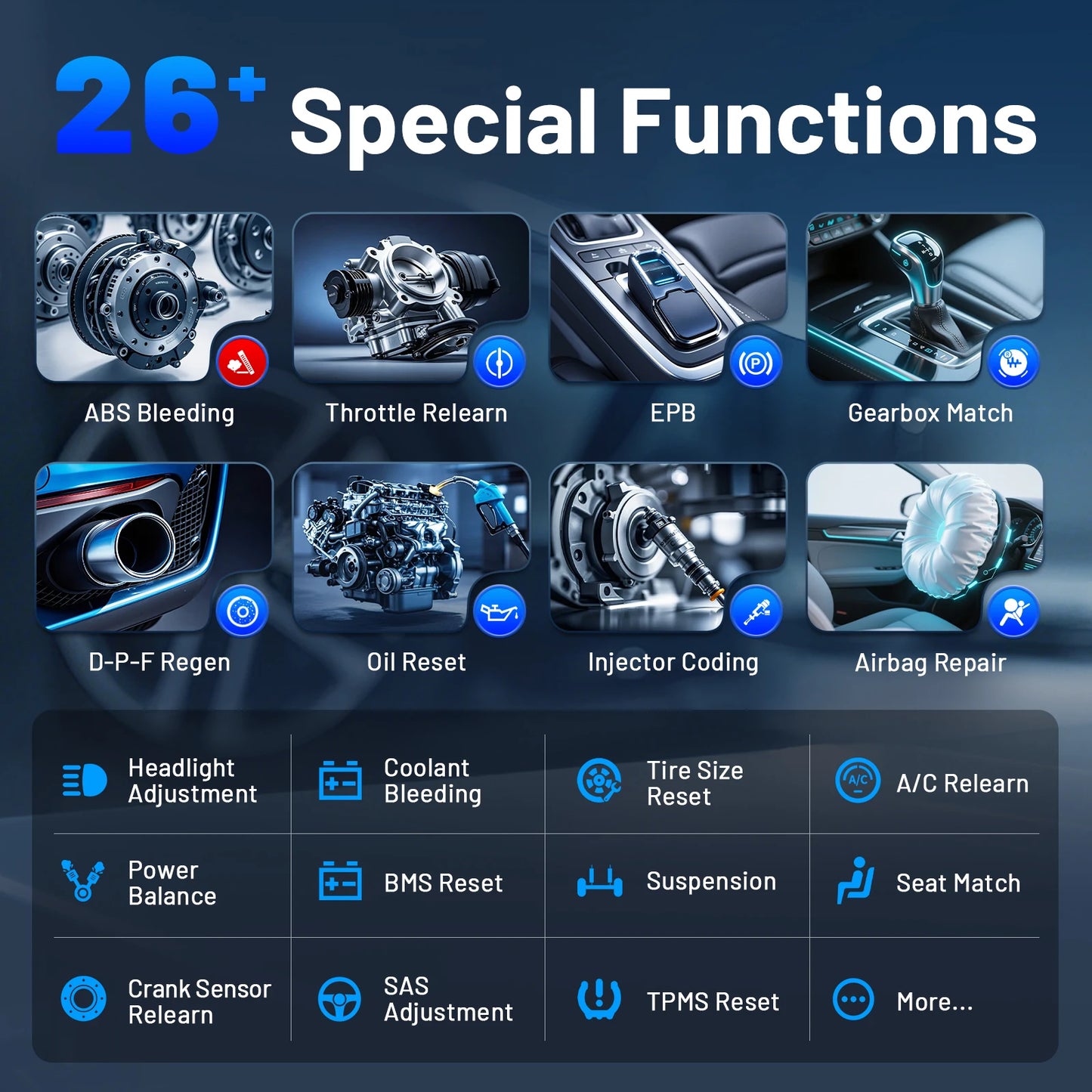 All System Car Diagnostic Tools Bluetooth