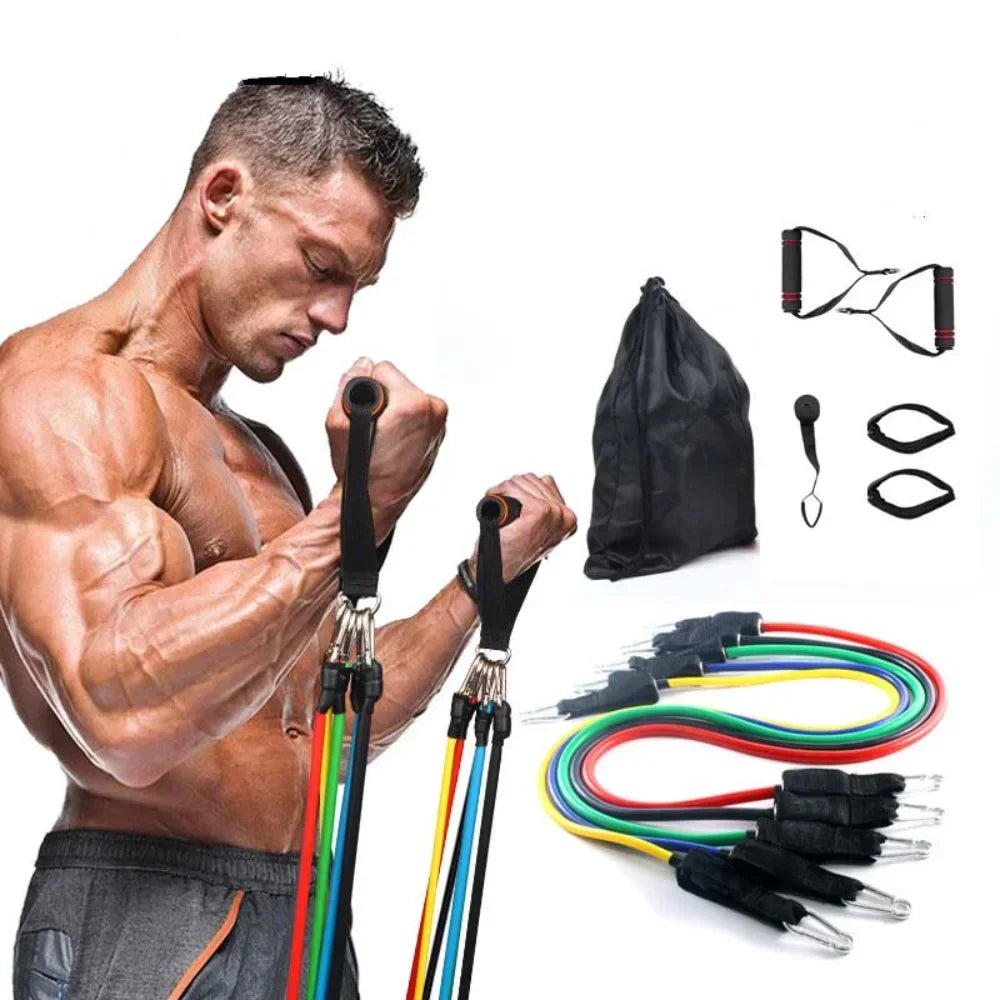 Multifunction Fitness Tension Rope Set for Stretching and Training