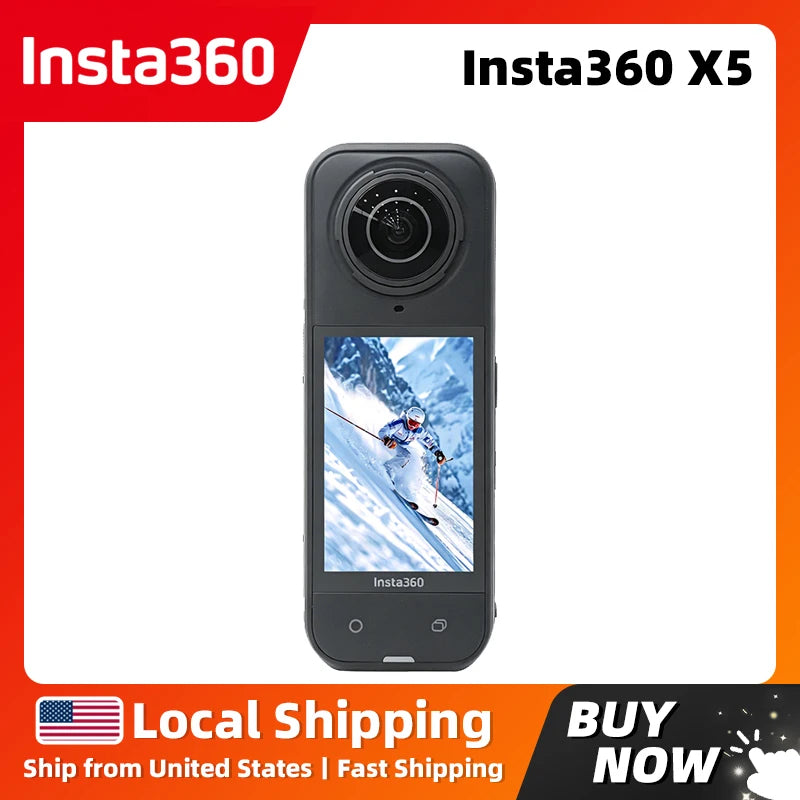Insta360 X5 8K 30fps 360 Video Action Camera Bundle