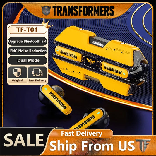 Transformers TF-T01 Gaming Earphones Bluetooth 5.3 ENC Noise Reduction