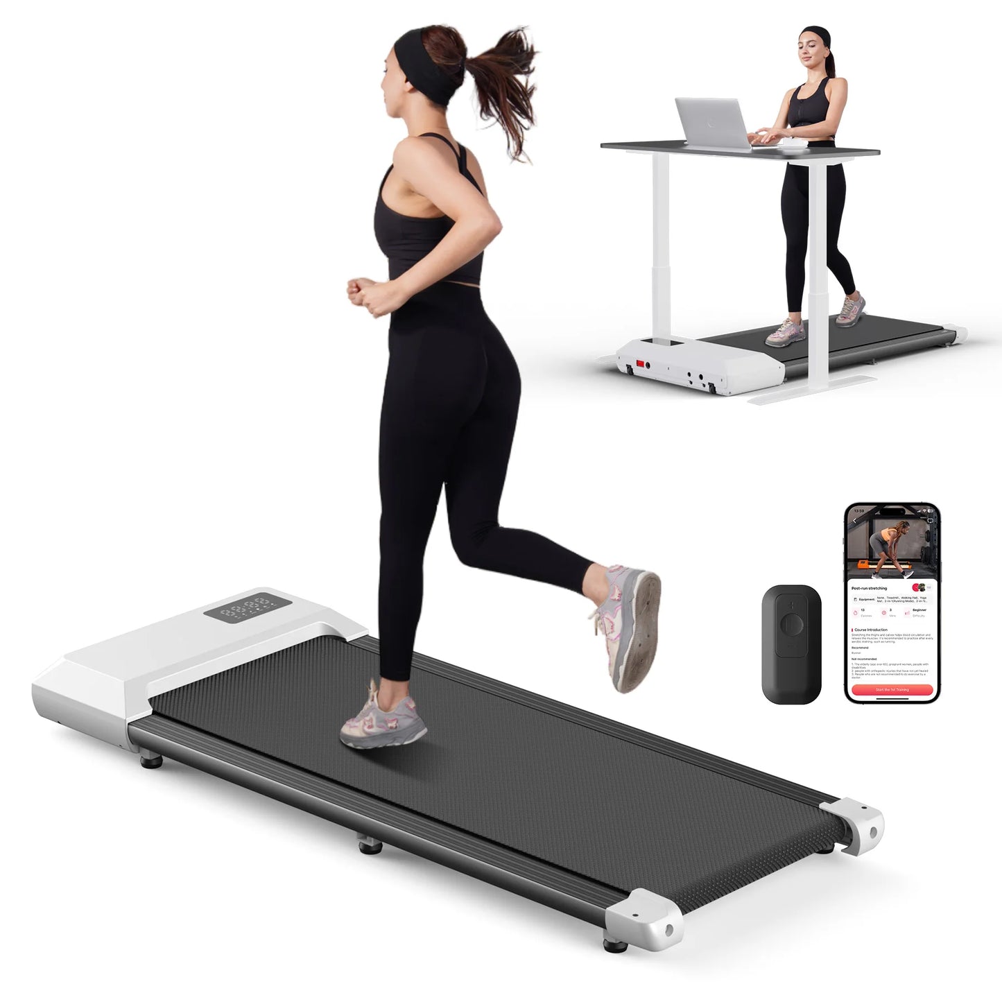 Superun Home Treadmill 2.5HP Walking Running Fitness Machine