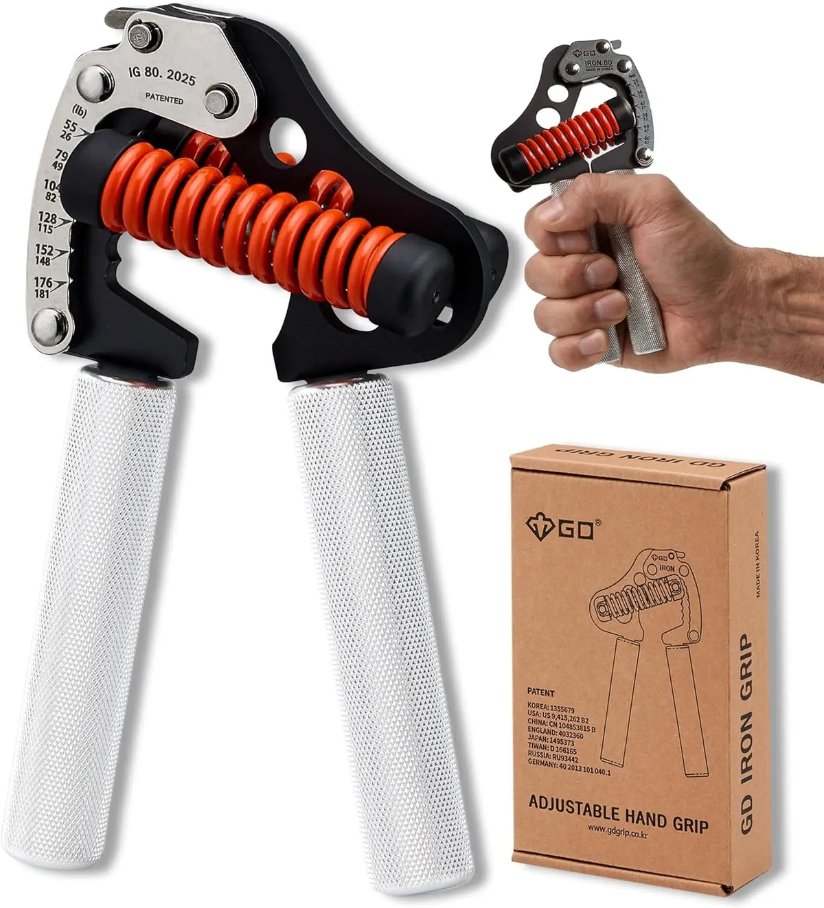 LISM Adjustable Hand Gripper for Grip Strength and Forearm Training