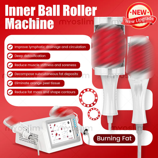 Professional EMS Inner Ball Roller Slimming Massager Machine 360 Rotating Cellulite Reduction Body Sculpting Skin Lifting