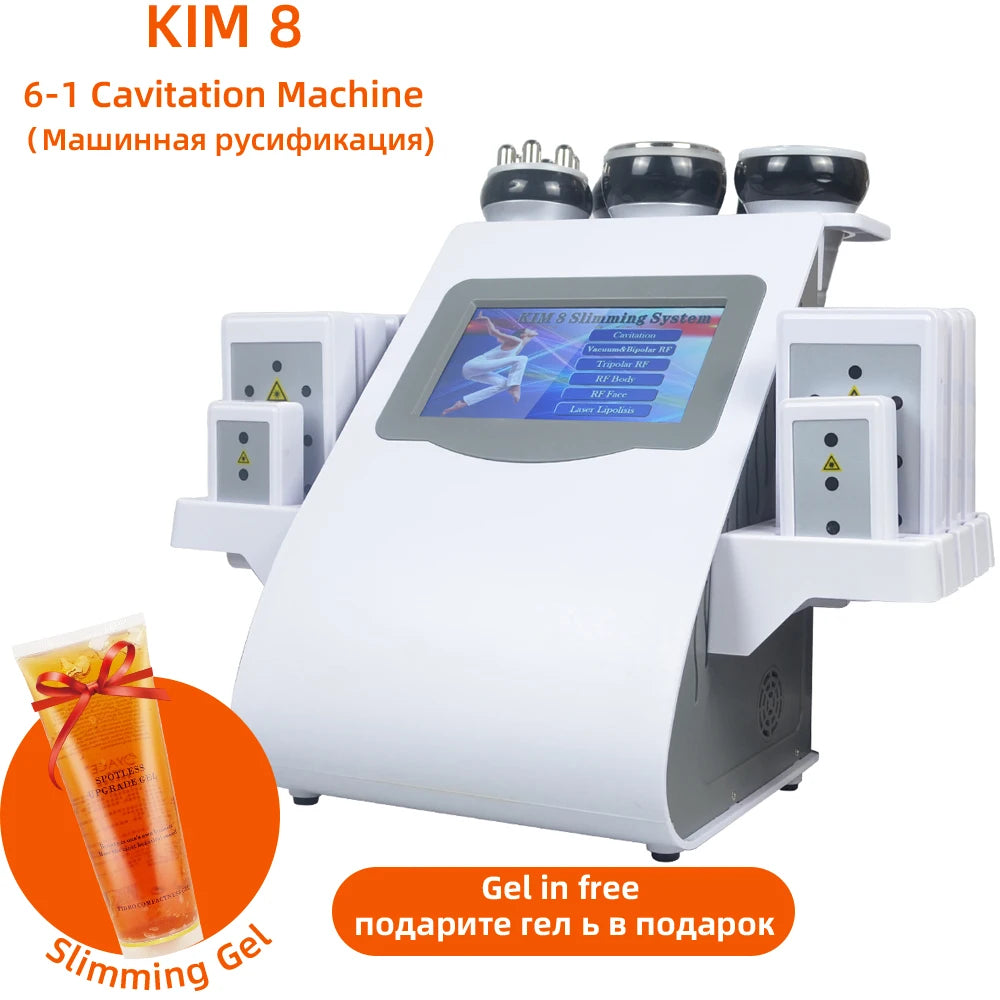 MISSHEART 6 In 1 40K Ultrasonic Cavitation Machine For Body Sculpting