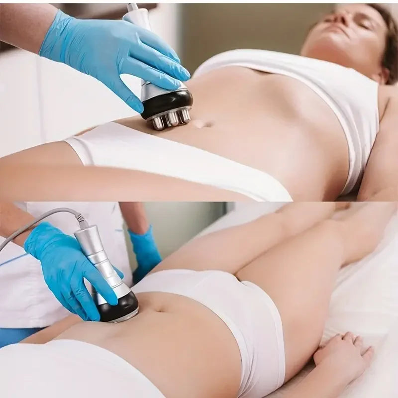 4-in-1 multi-functional beauty device, ultrasonic cavitation machine, 40k lymphatic massage slimming instrument, body care vacuum liposuction device, anti-wrinkle rejuvenation device, skin tightening and lifting.