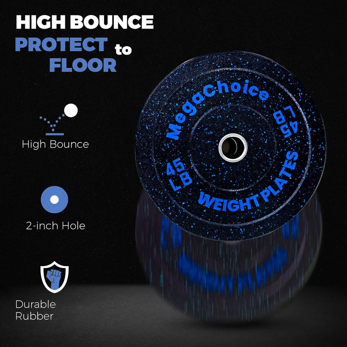 Rubber Bumper Weight Plates for Strength Training Workouts