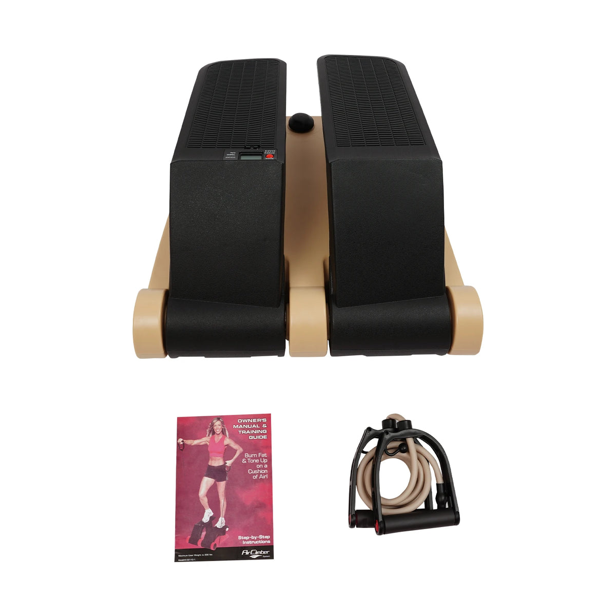 Twist Stepper Exercise Machine With Resistance Bands And LCD Display