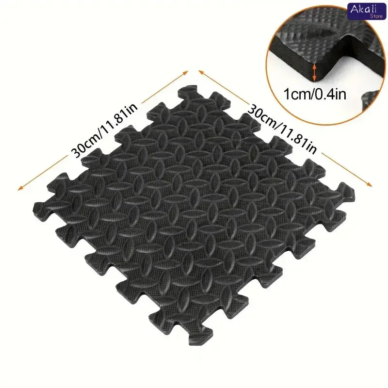 EVA Interlocking Foam Floor Tiles 30x30cm Non-Slip Gym Mat Puzzle Flooring for Home Workout Yoga Equipment Protection 4/16Pcs