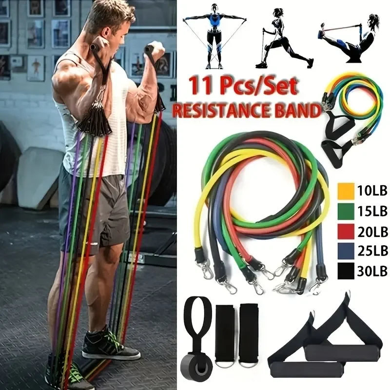 Multifunction Fitness Tension Rope Set for Stretching and Training