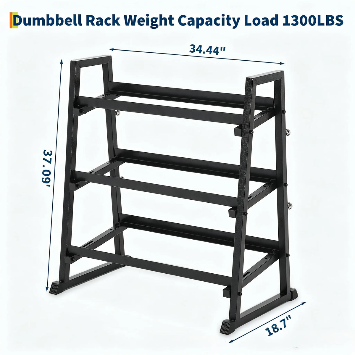 HiMISS Trapezoidal Frame Dumbbell Rack for Strength Training
