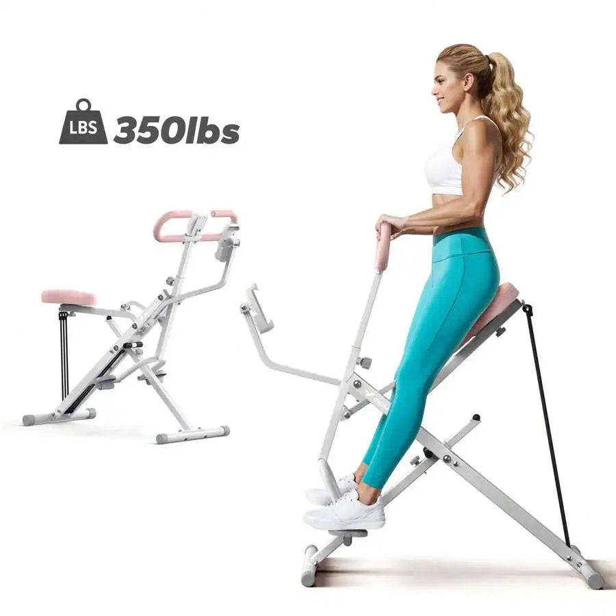 Upgraded Squat Row Trainer With Adjustable Resistance And Tablet Stand