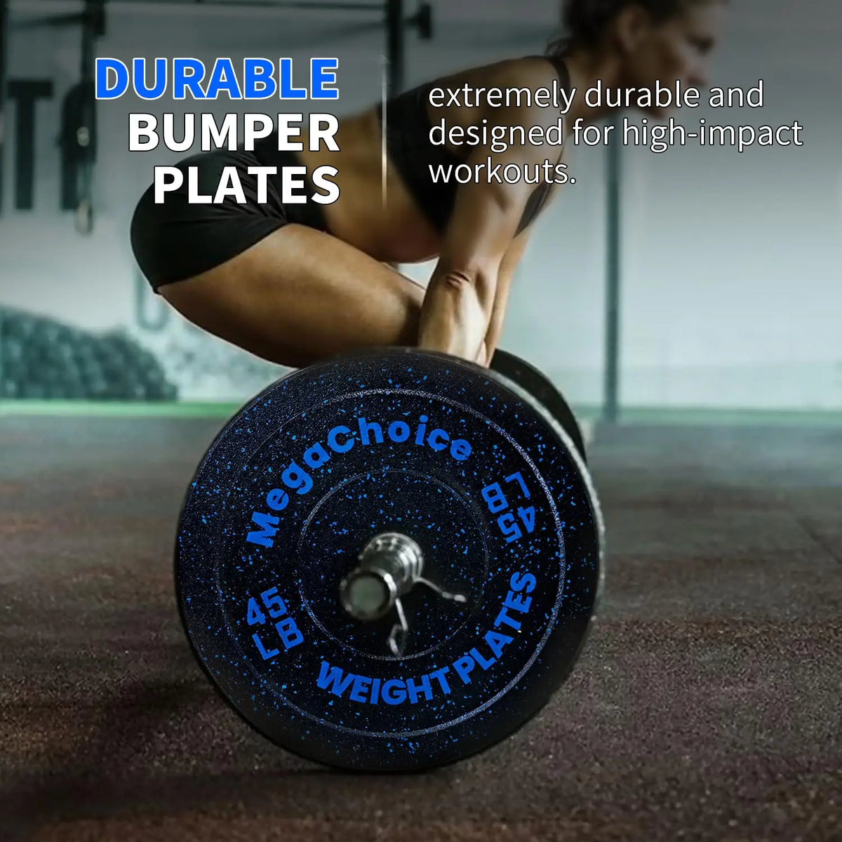 Rubber Bumper Weight Plates for Strength Training Workouts