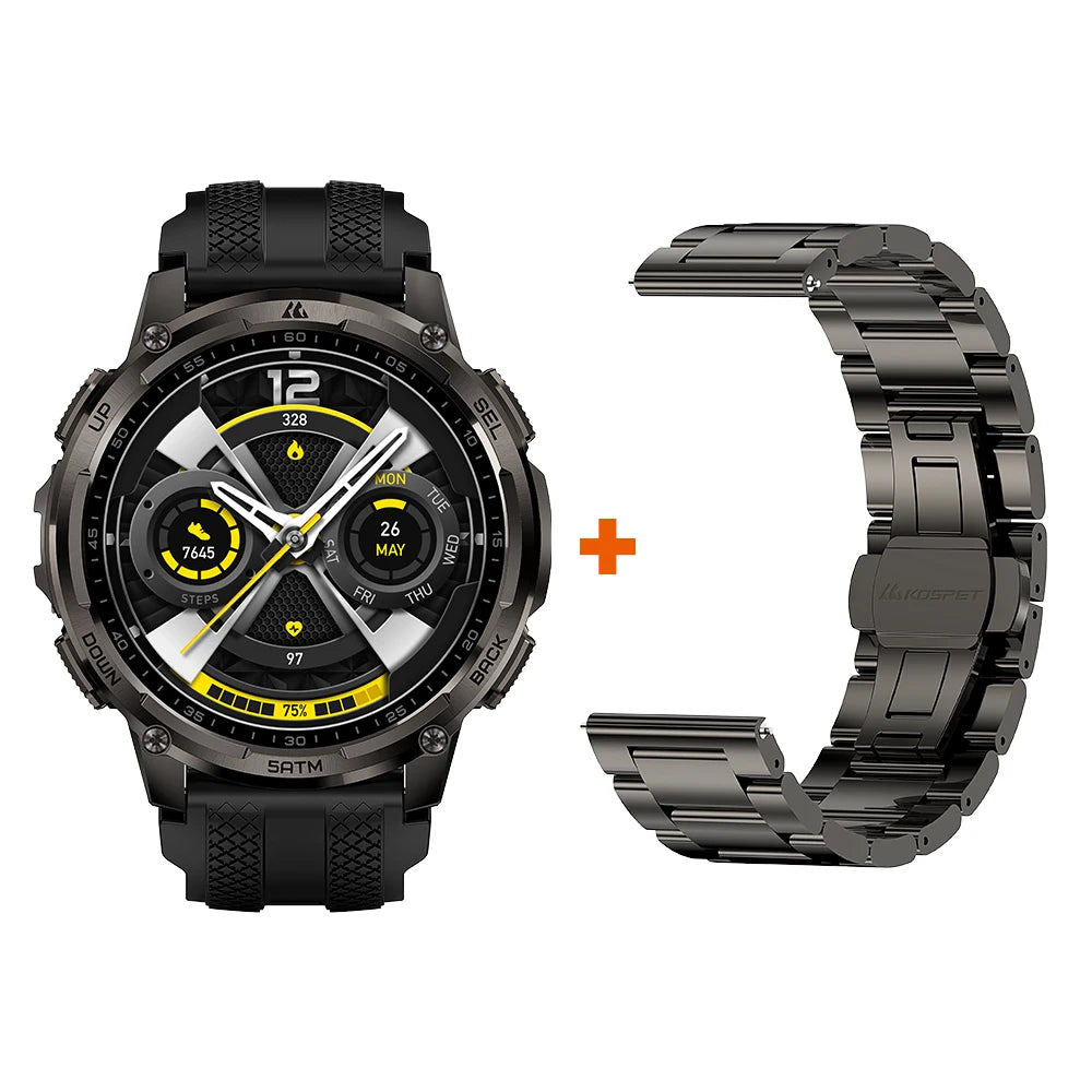 KOSPET Tank T4C Smartwatch Rugged Outdoor GPS Fitness Tracker