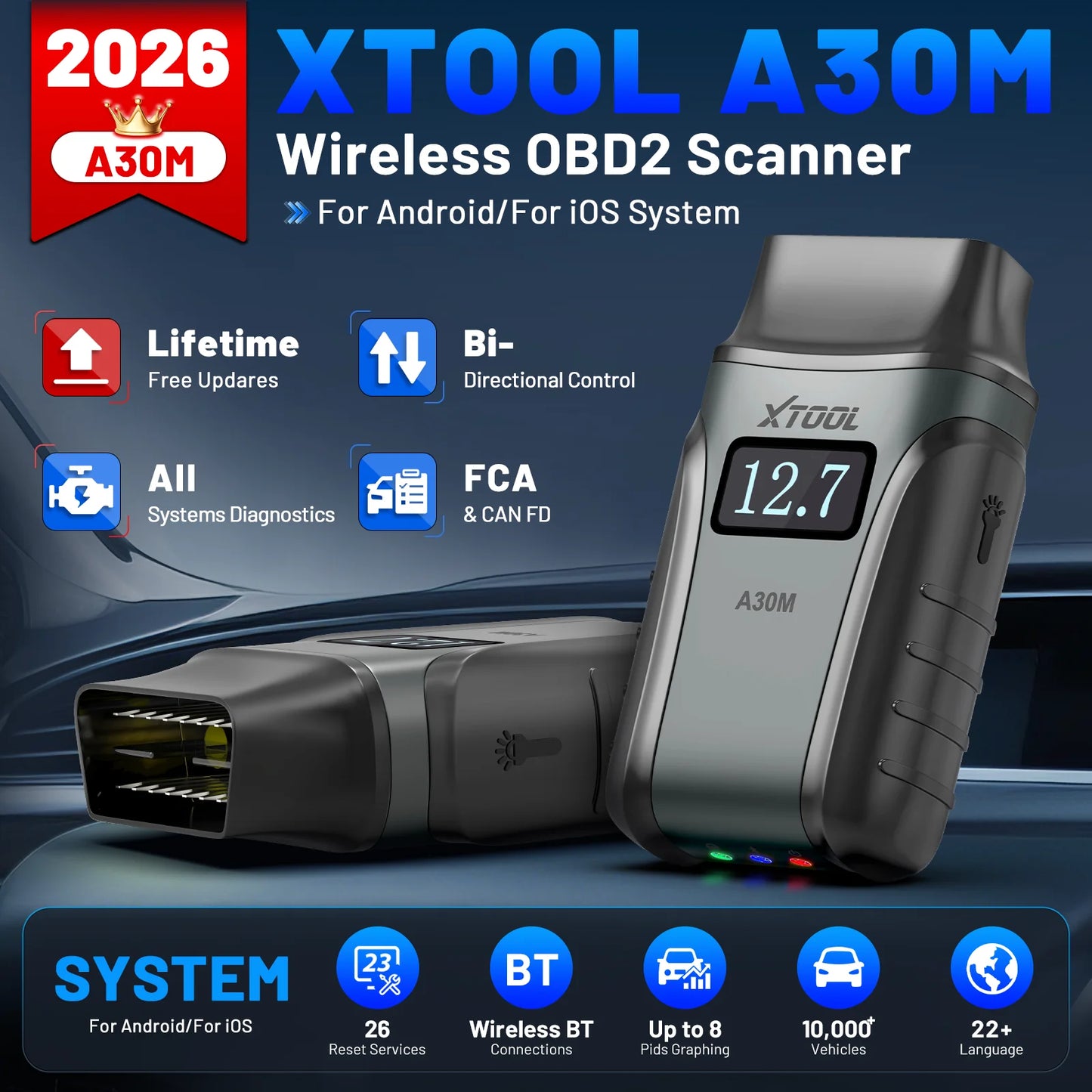 All System Car Diagnostic Tools Bluetooth