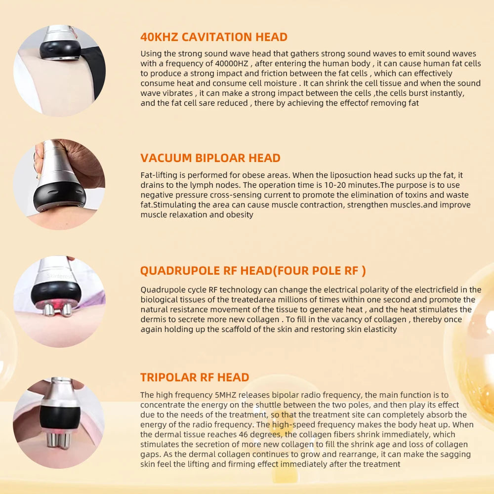 Nourishbel 4In1 40k Cavitation Ultrasonic Slimming Machine