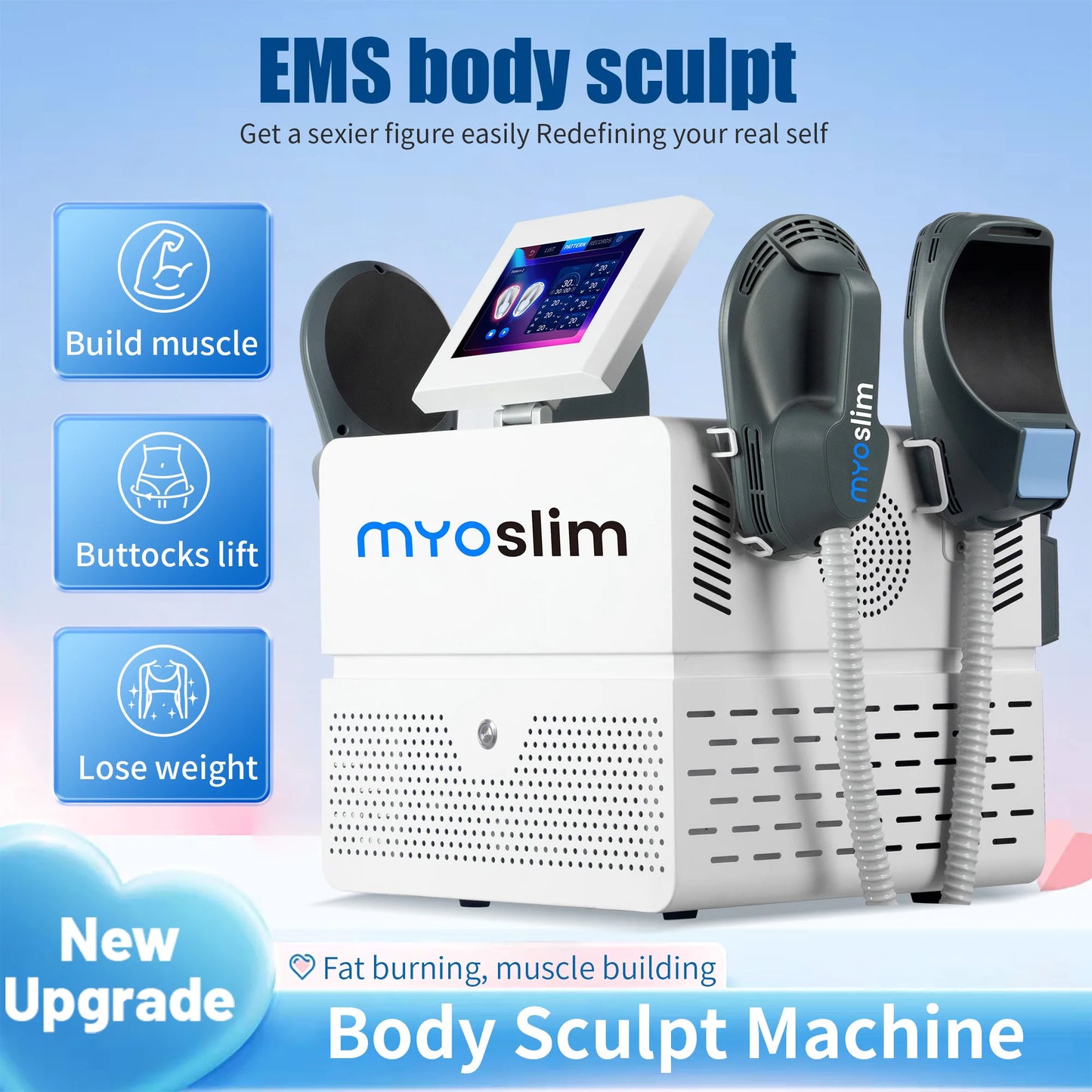 MYOSLIM EMS Neo Portable Muscle Stimulator For Fat Burning