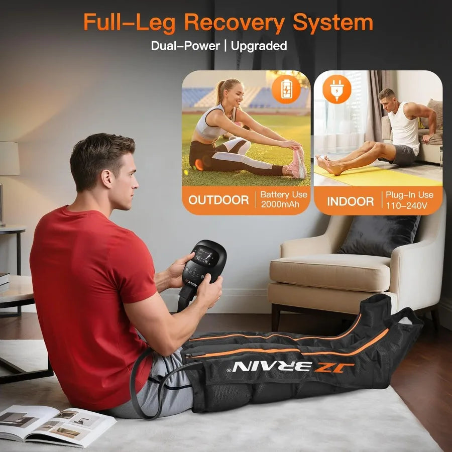 Sequential Air Compression Recovery System: Professional Sequential Compression Boots for Fast Recovery Circulation Improvement