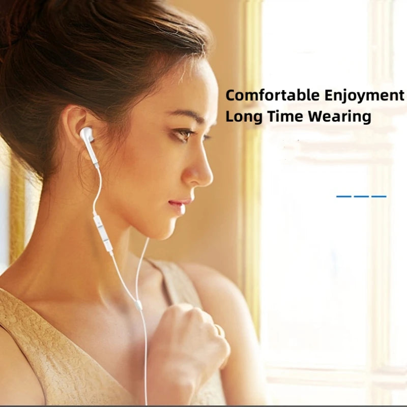 Type C Wired Earphones For Music Headphones iPhone 15 16 17 Pro Max With Mic For Sumsung Xiaomi Huawei USB C Tablet Earplug