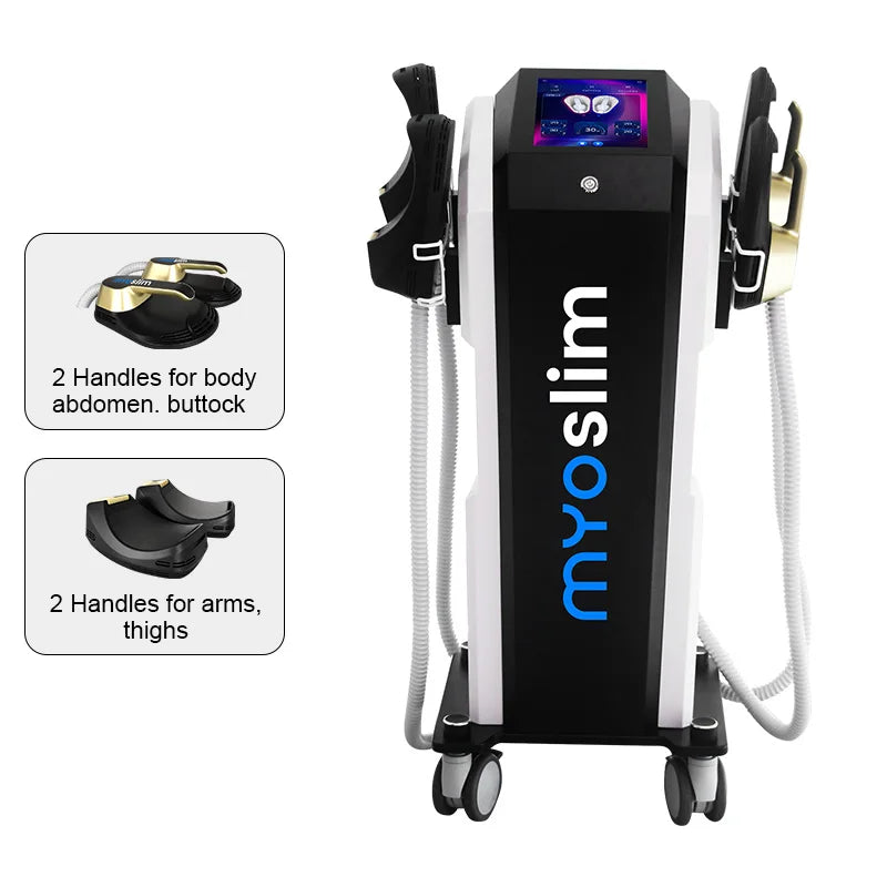 Portable Myoslim Neo EMS Slimming Machine Electromagnetic Muscle Stimulate Fat Burn Body Shaping Muscle Build Beauty Equipment.