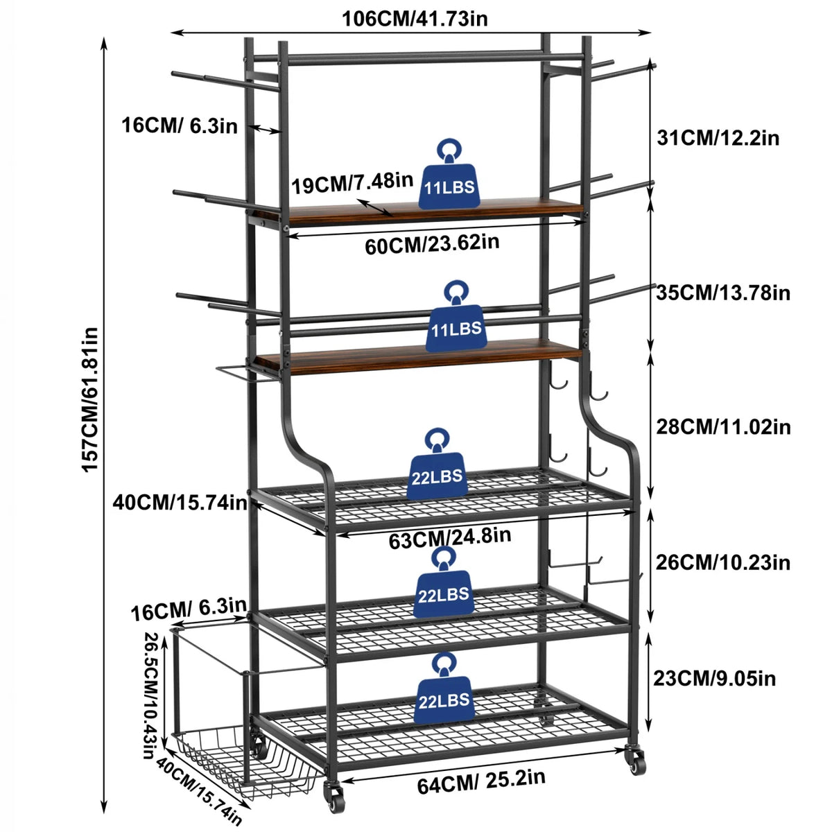 Yoga Mat Storage Rack With Wheels for Home Gym Organization