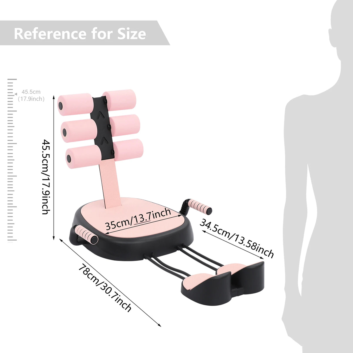 Multifunctional Sit Up Trainer With Abdominal Support And Pull Ropes