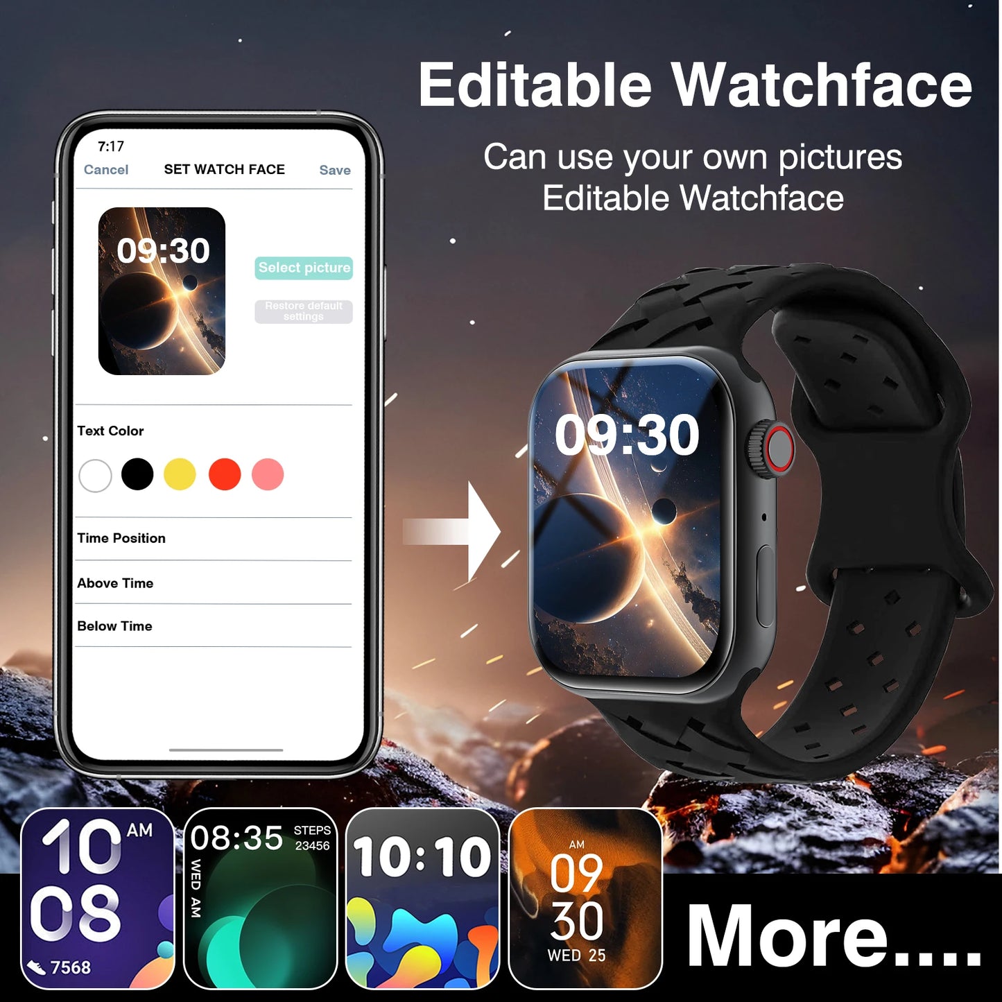 New Smart Watch for Men & Women - Wireless Call Watch,Sedentary Reminder, Calculator, Alarm Clock, Multiple Sports Modes, High Appearance Level Sports Watch, Suitable for Casual Daily Wear,For Android and IPhone