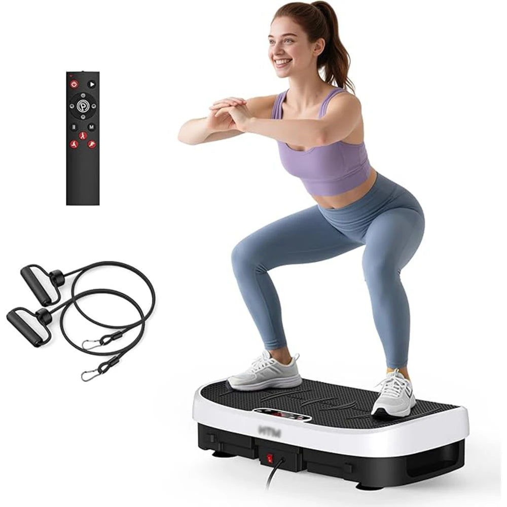 Magnetic Vibration Plate Exercise Machine Fat Burning 120 Levels 330lbs Portable Quiet Home Fitness  APP Control Workout Platform for Home Gym Body Shaping Gift for Women Men