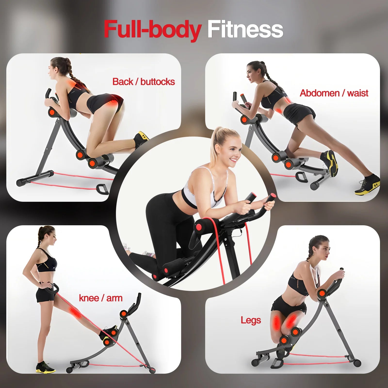 Foldable Ab Machine for Home Gym Core Training