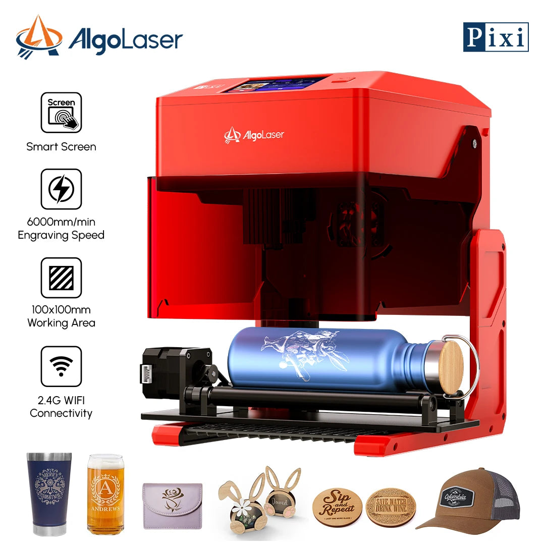 AlgoLaser PIXI Laser"Touch Screen Business Engraving Machine