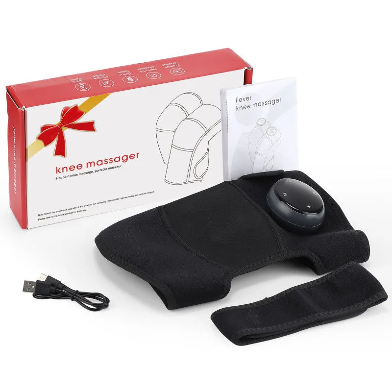 USB Heating Knee Protection Massage for Joint  Far-infrared Knee Shoulder Elbow Pad Wireless LED 5 Levels Hot Compress Massager
