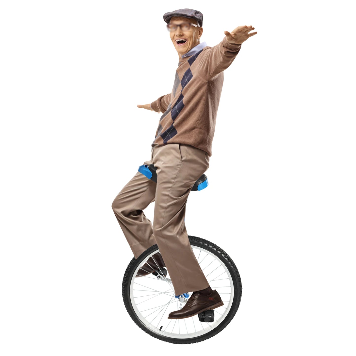 Height Adjustable Unicycle With Manganese Steel Frame For Balance Training