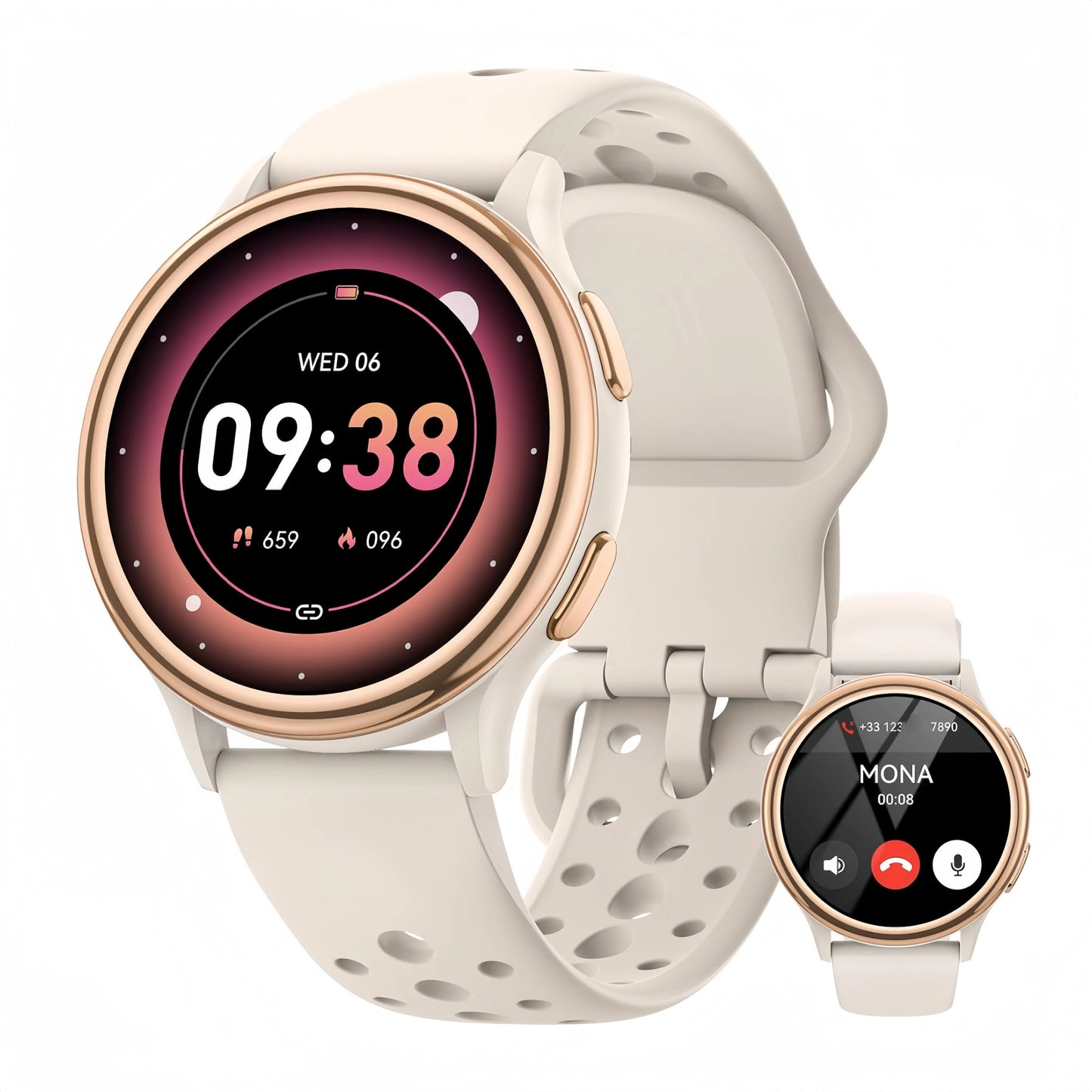 Bran Smart Watch Women Fitness Tracker With 400 Watch Faces iPhone And Android
