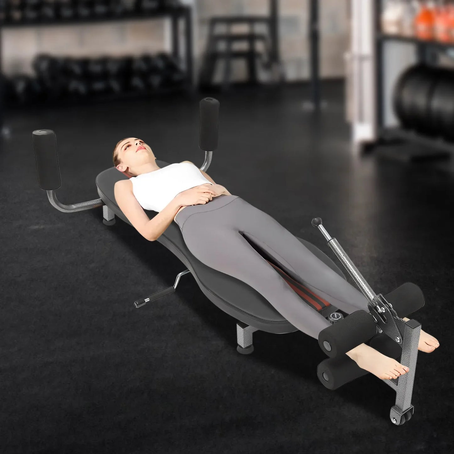 Back Stretch Decompression Bench Inversion Table Workout Bench for Home Workout Up to 330Lbs Weight Capacity