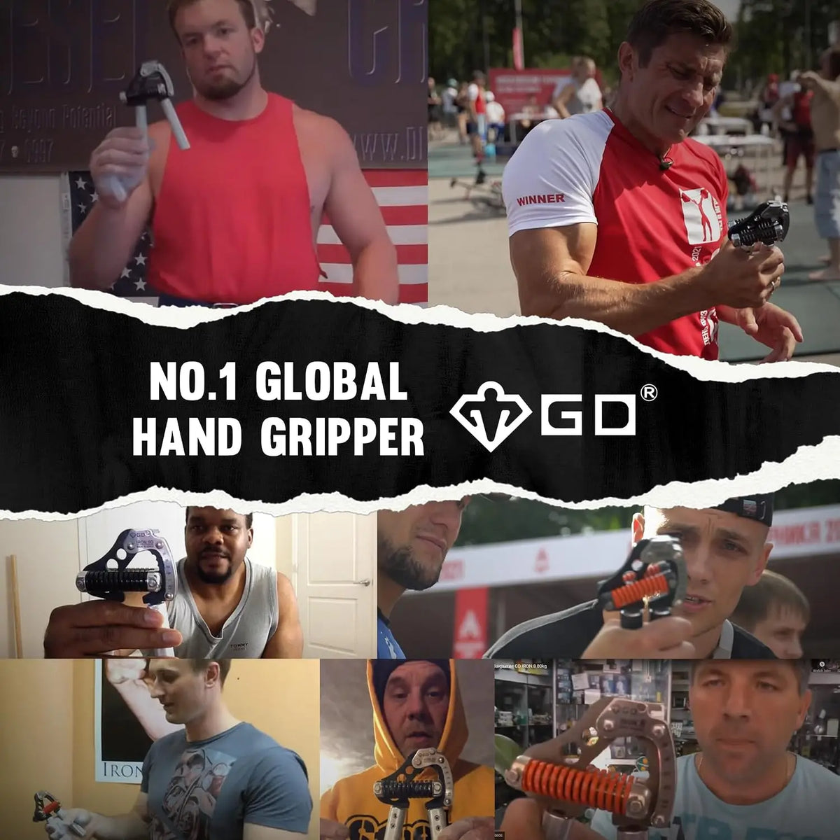 LISM Adjustable Hand Gripper for Grip Strength and Forearm Training