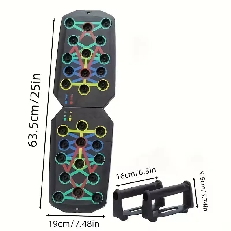 Portable Multifunctional Push Up Board, Foldable Push Up Bar Resistance