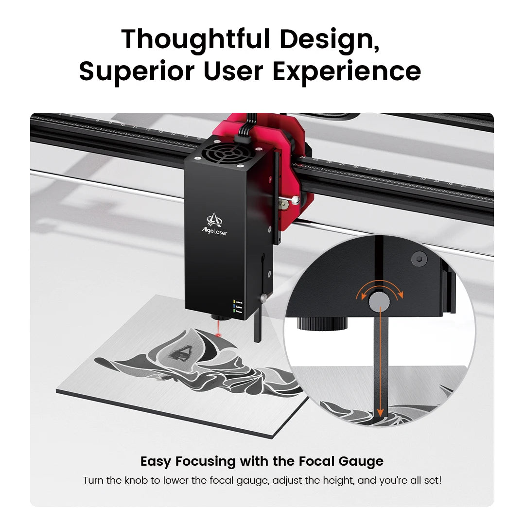 AlgoLaser DIY KIT MK2 10W Diode & 2W IR Dual Laser Engraver, Built-in 3.5" Touch Screen, 12000mm/m,  Metal Engraver On-Site & Small-Batch Ready Metal Laser Engraver