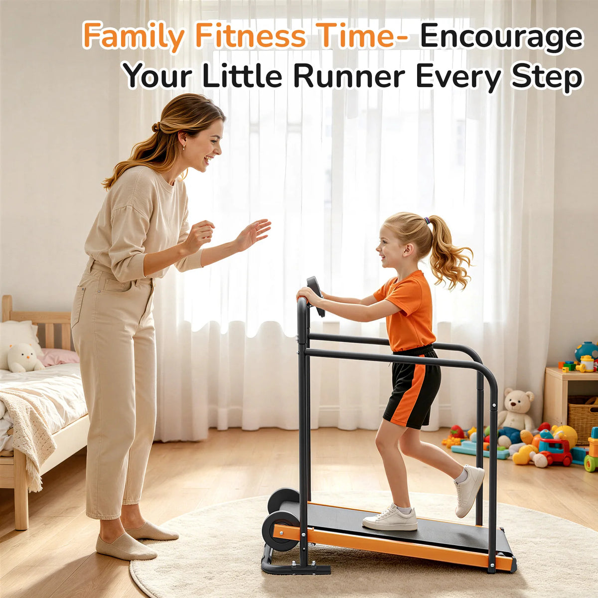 AKLUER Kids Self Propelled Walking Pad Treadmill for Indoor Exercise