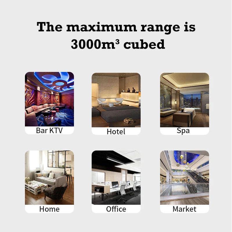 30000 Feet Namste Aroma Diffuser 800ML Capacity Essential Oil, Air Purifier Metal Body