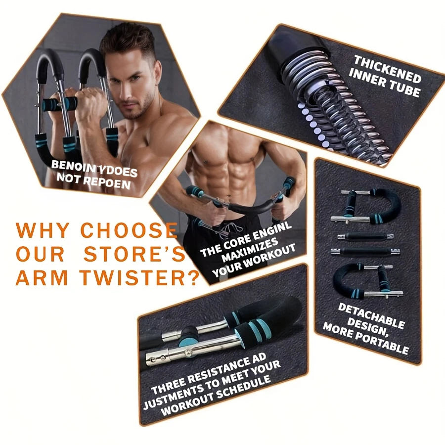 U Shaped Power Twister Bar, Hand Gripper Arm Training Equipment