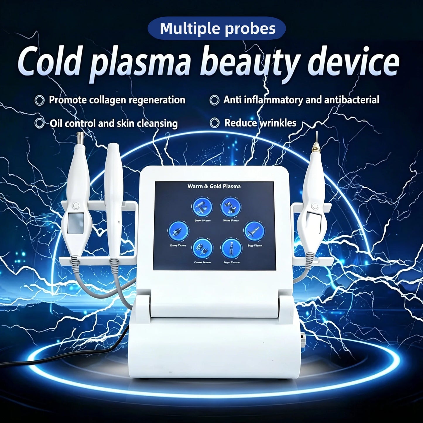 CE Certification Cold Plasma Lifting Fibroblast Ozone Jet Plasma  Machine for Scar Removal Anti-Wrinkle Facial Treatment