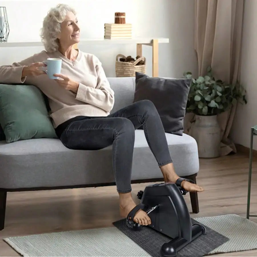 Portable Mini Under Desk Exercise Bike With Led Pedal Exerciser