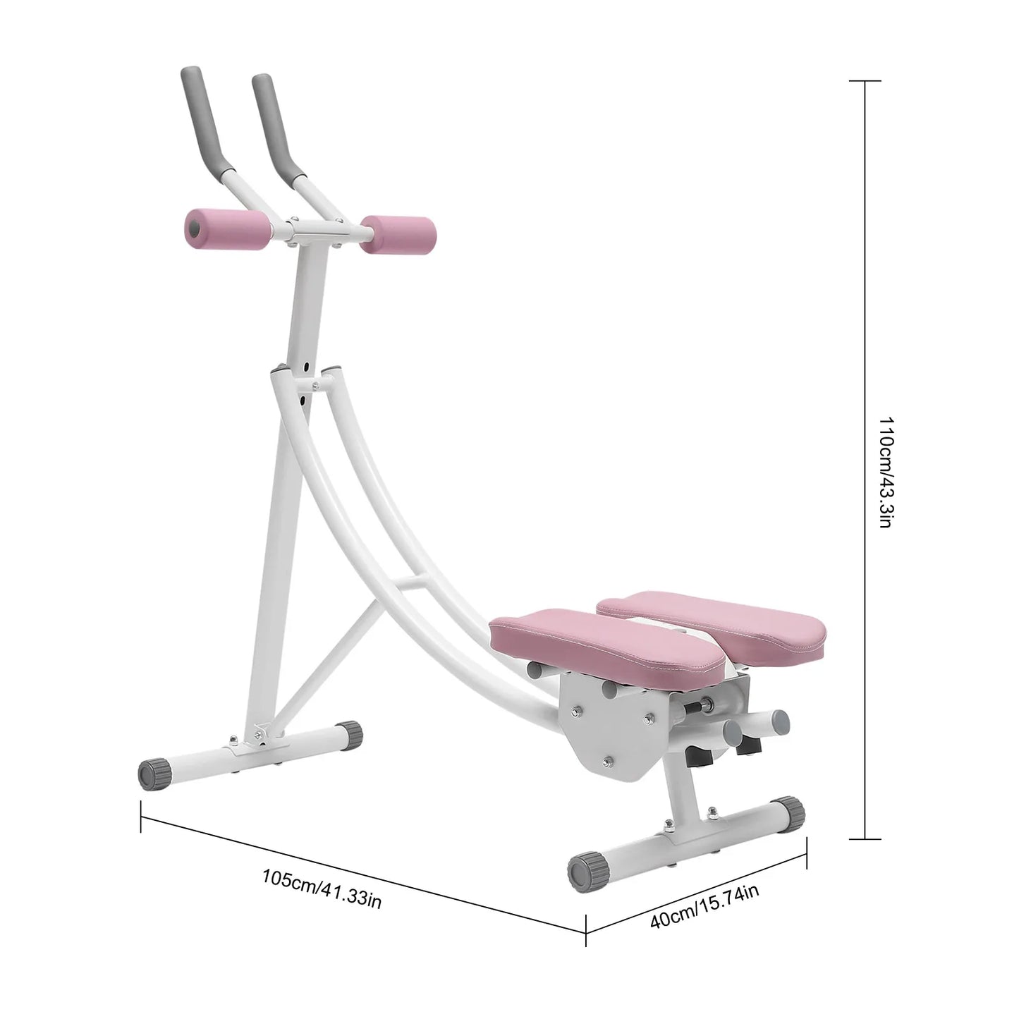 Ab Machine Abdominal Workout Machine Foldable Waist Cruncher Core Toner