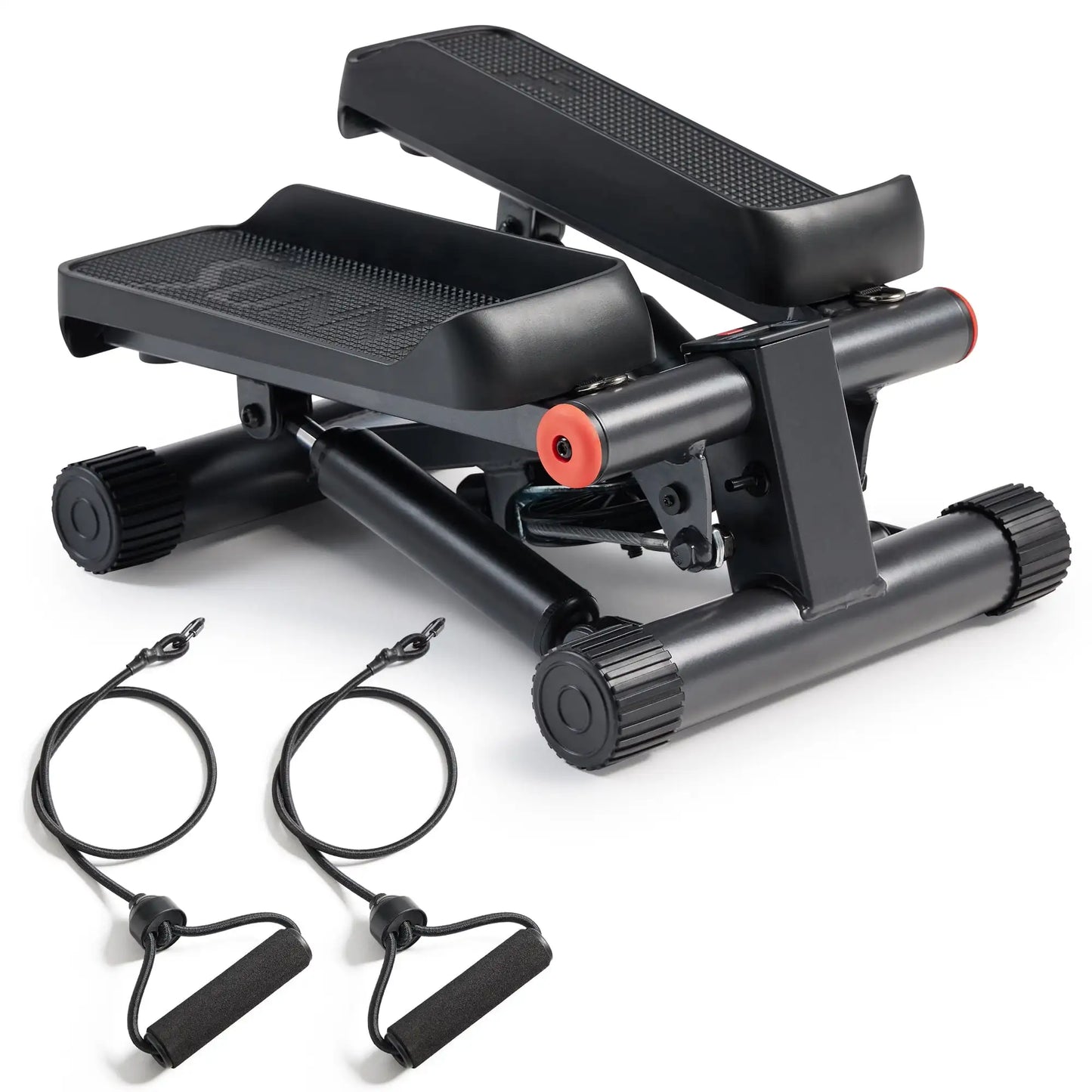 Mini Stepper with Resistance Bands and Free Fitness App Access