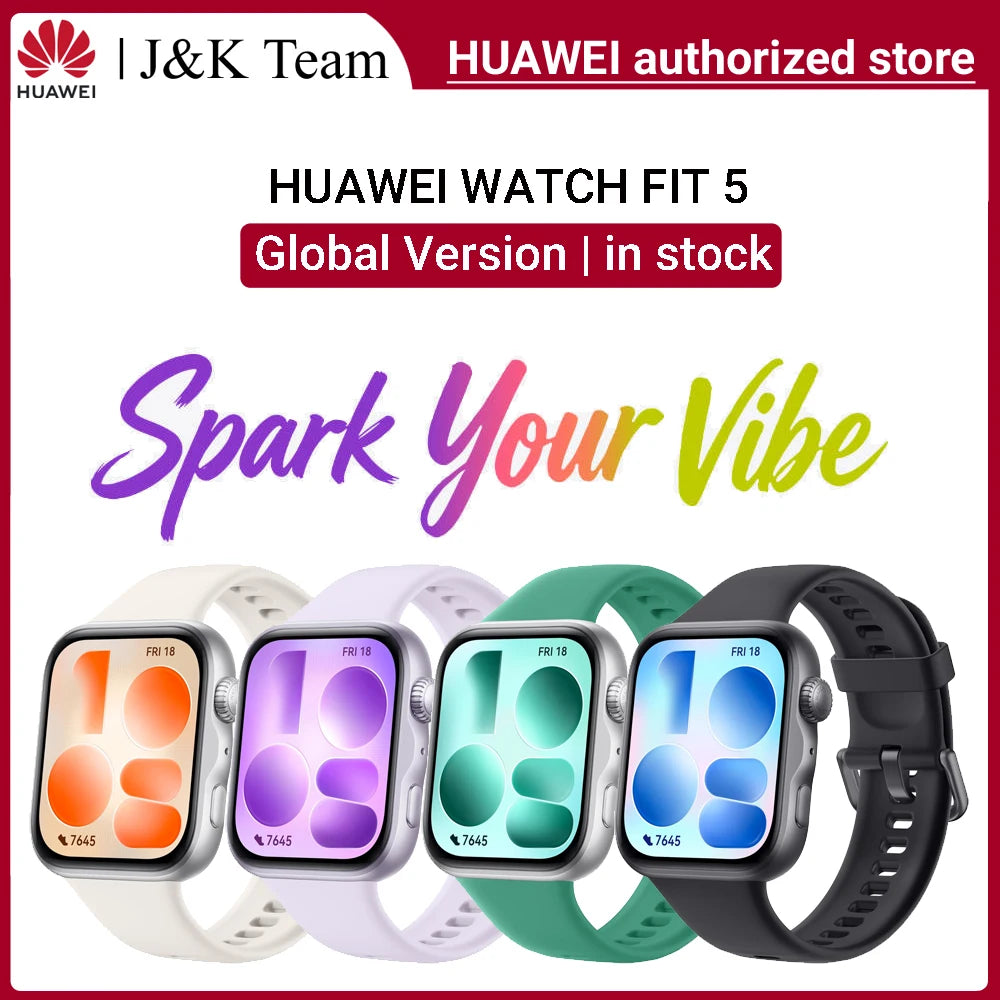 Huawei Watch Fit 5 Smartwatch With 1.82 Inch AMOLED Display GPS NFC