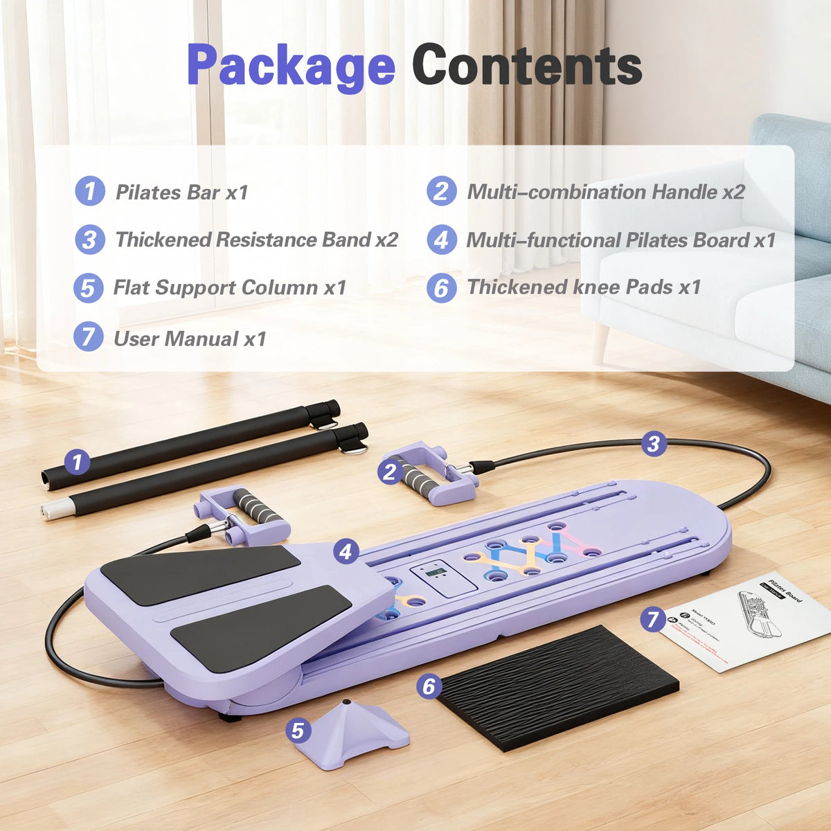 Multifunctional Pilates Board for Full Body Strength and Core Training