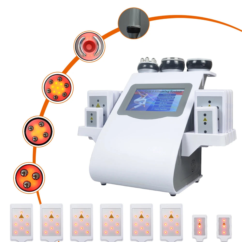 MISSHEART 6 In 1 40K Ultrasonic Cavitation Machine For Body Sculpting