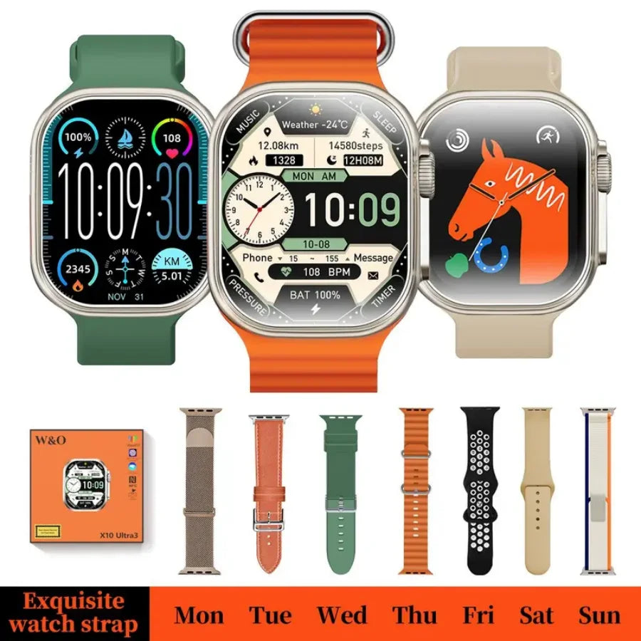 Smart Watch for Men Women, 2026 New Smartwatch(Answer/Make Call), IP67 Waterproof, 2.02"HD Fitness Watch wit 100+ Sport Modes, Fitness Tracker Watch with Calls/Messages/Notifications, with 7 Watch Bands