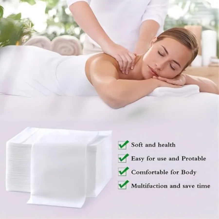100Pcs Disposable Massage Table Sheets 31.5" x 71" n-Woven Fabric Bed Covers for Ultimate Hygiene and Comfort in Massage, Tatto